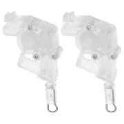 2 Pcs Venetian Curtain Head Blinds Tilt Controller Installation Tools
