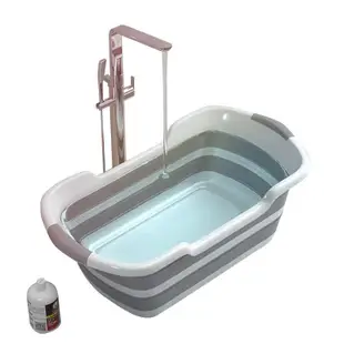 Silicone Foldable Baby Bathtub Non-Slip Foot Bath Bucket Fol
