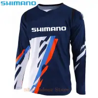 在飛比找蝦皮購物優惠-2024 Shimano 騎行服釣魚襯衫戶外徒步旅行運動速乾