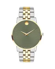 Movado Museum Classic Two Tone Watch, 40mm
