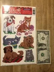 Color-Clings Static Cling Window Decoration Cat Dog Puppy Kitten