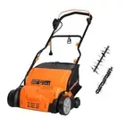 LawnMaster GV1314 Electric 15” 13 Amp Dethatcher and Scarifier with 10.5 Gall...