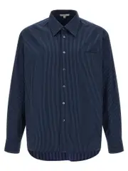 [J.W. Anderson] J. W. Anderson-Patchword Striped Camicie Blu-Uomo 52IT