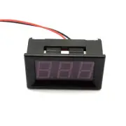 DC Two Wire Digital LED Voltmeter 0.56" Panel Voltage Meter Yellow 7-150V