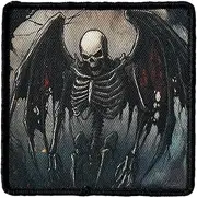 [RAILONCH] 1 Pcs Printed Skull Patch, Hook and Loop Military Patches, Decorative Patches Sew On for Clothing, Dress, Hat, Backbags