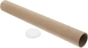 BELLIFFY Kraft Shipping Tube for Posters Documents Heavy Duty Mailing Tube with Cap Storage for Crafts Art Prints