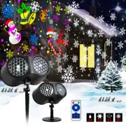 Projector Lights Party Laser Lamp Christmas Dual Head Moving Christmas Patterns