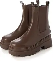 [EVOL] Evor Women's Fashion Boots, 2 Tier Sole, Thick Bottom, Side Gore Boots