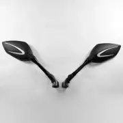 Black side Mirrors thunder flash for Kawasaki ER-6N Z750 Z1000 Vulcan Versys