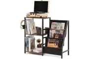 3-Tier Record Player Stand with Vinyl Storage for 200 Albums
