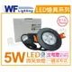 舞光 LED 5W 6000K 白光 25度 7cm 全電壓 黑殼 可調角度 微笑崁燈 _ WF430795