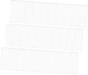 GRADENEVE 40 Sets Self Adhesive Index Card Holders Transparent Card Sleeves for Document Organization for Labeling and Storage