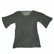 Medieval Chainmail Shirt 9 mm Riveted Rings Small Size LARP Armour