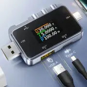 FNAC-28 2-IN-1 Type-C USB Tester Digital High Precision Voltmeter Ammeter