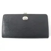 Vivienne Westwood Orb Logo Hardware Leather Long Wallet Black Boxed Women'S