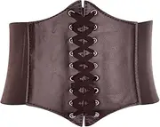[YueJieSelected] Corset Women's Medieval Bodice, Corset Belt Women, Halloween Pirate Costume Women's Corset Belt Underbust Corset Women's for Festival Clothing Accessories, Goth Corselet Waist Belt