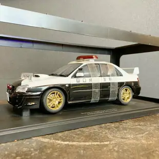 AUTOart 1:18 SUBARU IMPREZA WRX STI JAPANESE POLICE CAR 模型車【Tonbook蜻蜓書店】