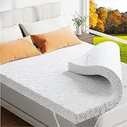Memory Foam Mattress Topper - 3 Inch Gel Mattress Pad for Pressure Relief, Premium Soft Cooling Sleep Bed Topper, Non-Slip Design with Removable & Washable Cover,Twin