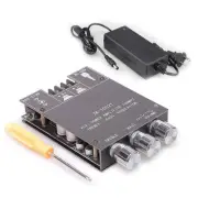ZK-1002T Bluetooth Amplifier Board with Treble and Bass Control 2.0 Channel C...
