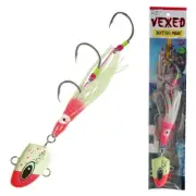 Vexed Bottom Meat Hybrid Jig / Bait Rig 150g Lumo Pinkhead