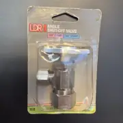LDR ANGLE VALVE SOLID BRASS 507 5202 5/8" X 3/8"
