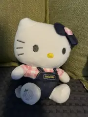 Hello kitty Sanrio 14” Plush In Overalls - Authentic