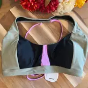 prAna Womens Tulum Swim Top MEDIUM in Black Color Block