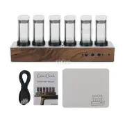 RGB Glow Tube Clock LED Digital Nixie Clock Electronic Retro Clock 6 Bit 5V USB