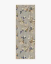 75' x 215' | Machine Washable Runner Rug | Kid & Pet Friendly | Indoor Rug | Rubus Azure & Fawn Rug by Sanderson | Ruggable