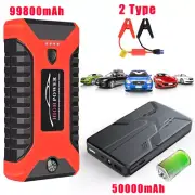 Portable 99800mAh 12V Car Jump Starter Battery Power Bank Pack Vehicle Charger
