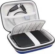Lacdo Hard Drive Case for Seagate Portable Expansion Seagate One Touch seagate Game Drive ST Backup Plus Slim Portable External Hard Drive 1TB 2TB 3TB 4TB 5TB USB 3.0 2.5 Inch Travel Bag, Blue