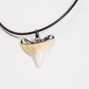 28 -30 mm Shark tooth 92.5 sterling silver hand made large size beast s13