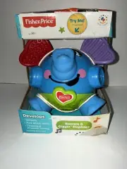 Vintage Fisher-Price Brilliant Basics Bounce & Giggle Elephant NIB