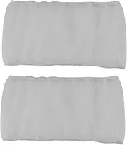 Mellisso 2X Bird Cage Cover Seed Catcher Bird Cage Mesh Net Cover Skirt Guard (White-M)