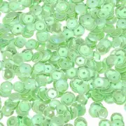 Loose Sequins 4200Pcs Cup Embroidery Sequins for Crafts Sewing,AB Fruit Green