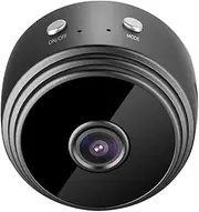 Mini Camera Hidden Camera 1080p HD with Video Live Feed WiFi, Portable Night Vision Nanny Cam Home Security Surveillance Baby Monitor Outdoor Monitor with 32GB Free SD Card (Black)
