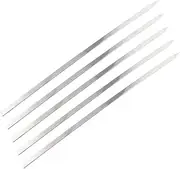 BAZEITFLOW 5Pcs Barbecue Skewers Long Wide Thick Practical Reusable BBQ Tools for Safe Meat Grilling High Temperature Resistant Easy to Clean