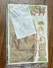 1979 Nativity Scene, CURRENT Punch Out Papercraft Kit Code 6811, 4 sheets, NEW