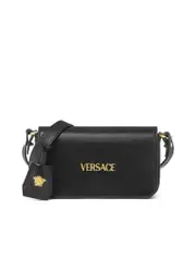 Versace Goldtone Logo Clutch