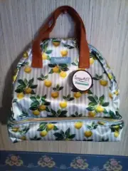 TempaMate Insulated Multi-Compartment Tote Lunch Bag With Lemon Design