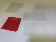 Screen Protectors for FIRST OLDER 3DS 1 Top & 1 Touch Screen & 1 Red Cloth #A6