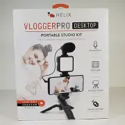 Helix Vlogger Pro Desktop Portable Studio Kit Content Creator w/ Wireless Remote