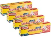 ProPack Disposable Plastic Storage Bags with Original Twist Tie, 1 Gallon Size