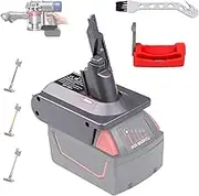 for Dyson V7 V8 Battery Adapter for Milwaukee M18-18V Battery Convert to for Dyson V7 V8 SV11 Animal Cordless Stick Vacuum Cleaner Handheld Vacuum Converter