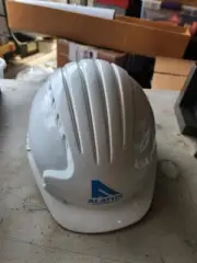 JSP Evolution Deluxe Short Brim Hard Hat Branded White 6 Point Suspension
