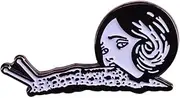 [Pinstant] Junji Ito Slug Girl Yuuko Snail Head Tongue Tomie Uzumaki Japanese Horror Manga 1.25" Enamel Pin Badge, 1.25 Inches, Enamel, enamel