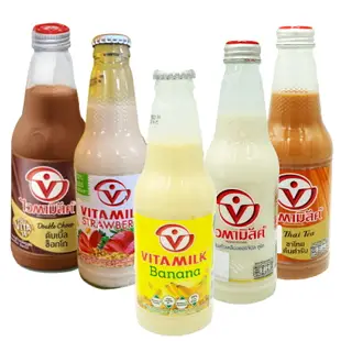 Vita milk 泰國維他豆奶 草莓/巧克力/原味/泰式奶茶/香蕉 300ml