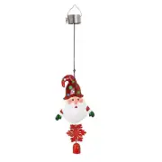 Click 62cm Red Santa Solar LED Wind Chime