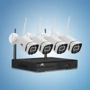 UL-Tech Wireless CCTV Security System 8CH NVR 3MP 4 Square Cameras