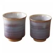 Hagi Ware Hagi Murasaki Couple Yunomi E3-17 Japanese Pottery Japane From Japan